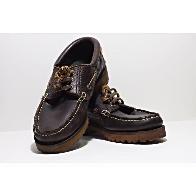 Hush Puppies Leather Boat Shoes., Men's 