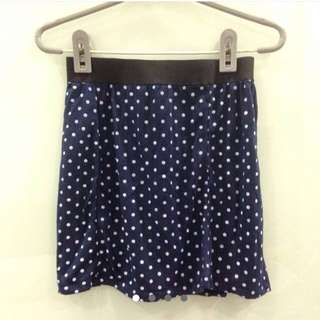 BN Tulip Polka Skirt In Navy
