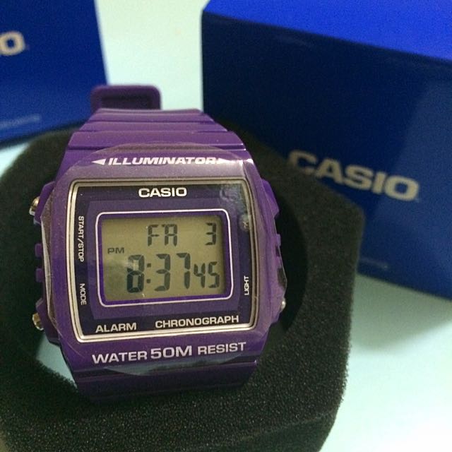 Casio Classic Digital Illuminator Watch Purple