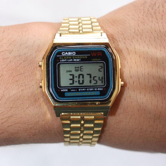 Casio wr deals lithium gold