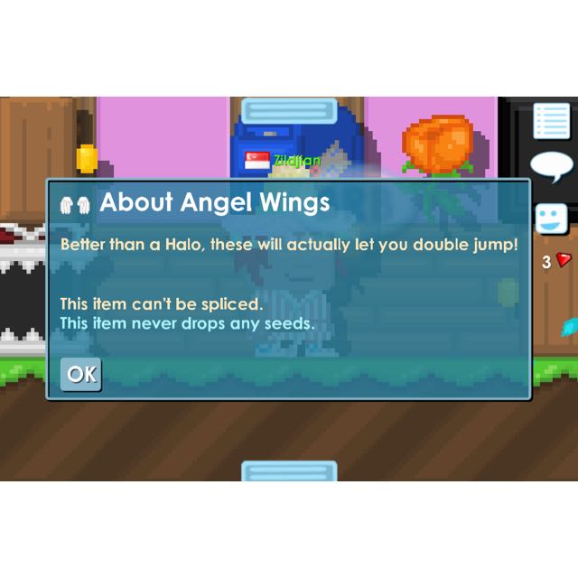 Growtopia Angel Wings For Sale..., Hobbies & Toys, Toys & Games on