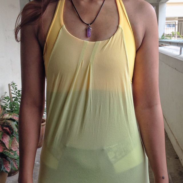 lululemon yellow tank