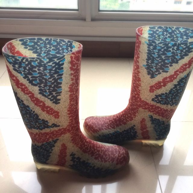 union jack wellies womens
