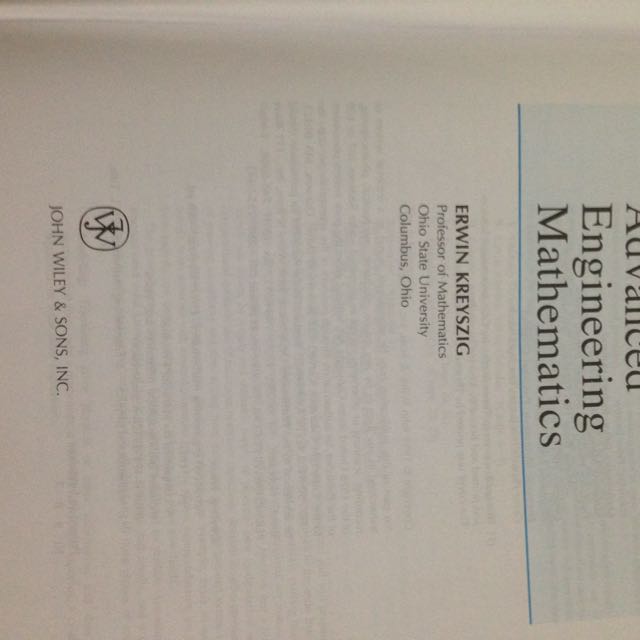 Advanced Engineering (Category: Textbooks) located in Singapore. Submitted by lingyan.meng (Listing ID 8170353, Image 2). Description: .
