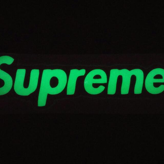 Supreme glow in the dark sticker clearance