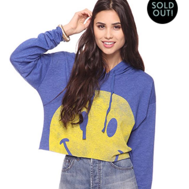 sad smiley hoodie