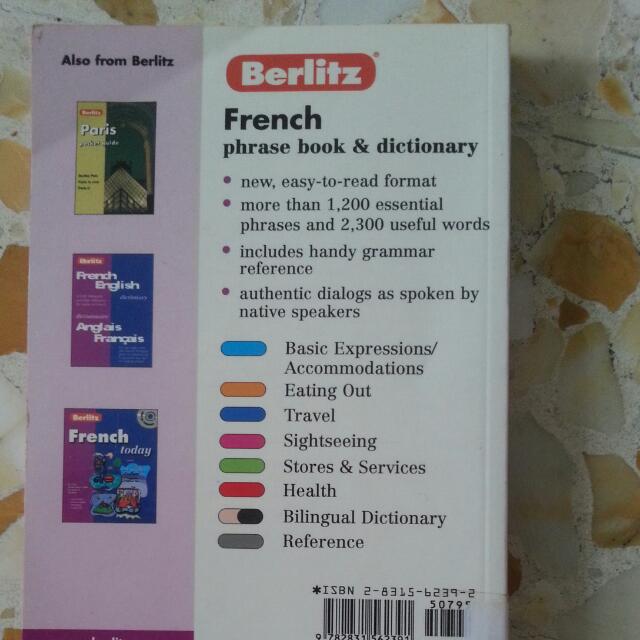 French Phrase Book And Dictionary, Hobbies & Toys, Books & Magazines ...
