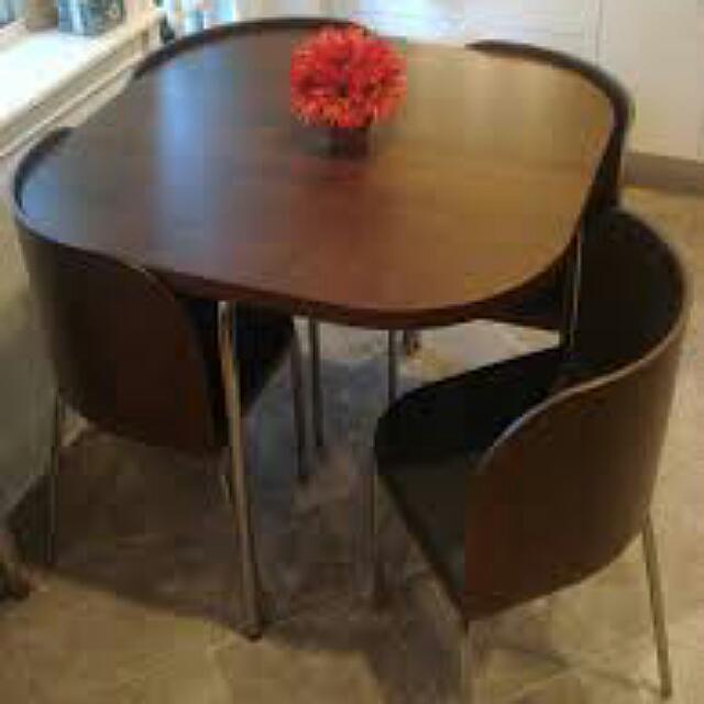 Ikea Fusion Table Plus 4 Chairs, Fusion Dining Table And Chairs Ikea