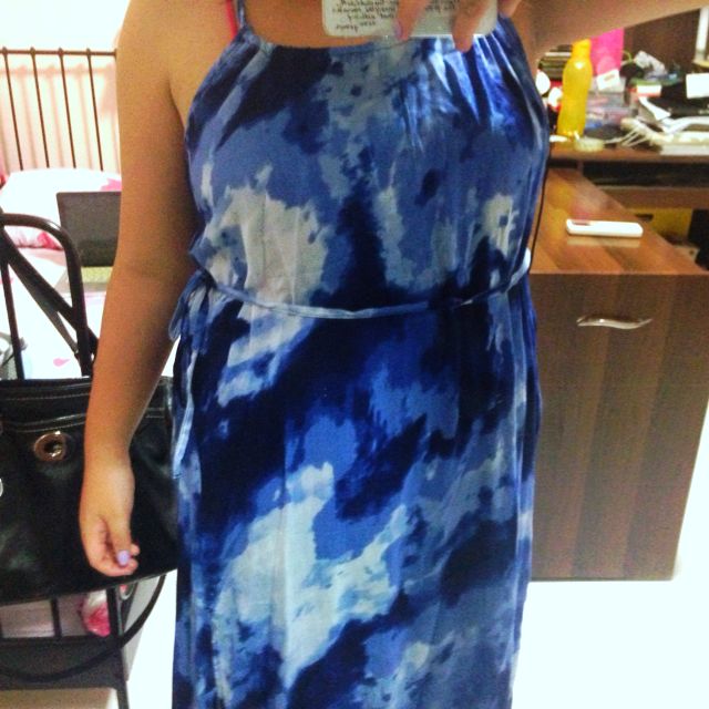 h&m tie dye dress