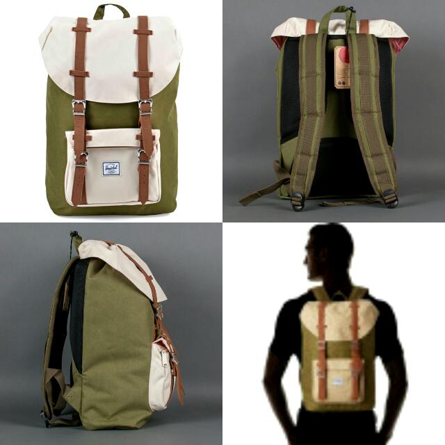 Khaki/Green HERSCHEL Little American 