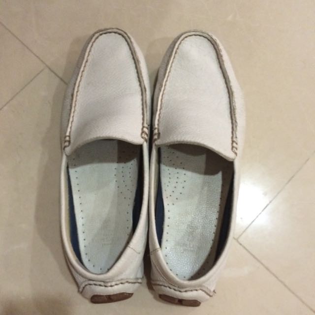 Ralph lauren outlet white loafers