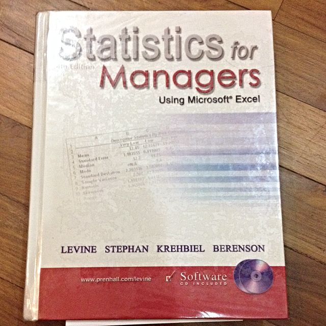 statistic for manager using microsoft excel books stationery