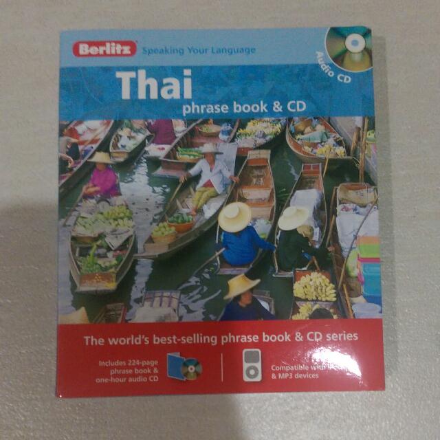 Berlitz Thai Phrase Book and CD, Everything Else on Carousell