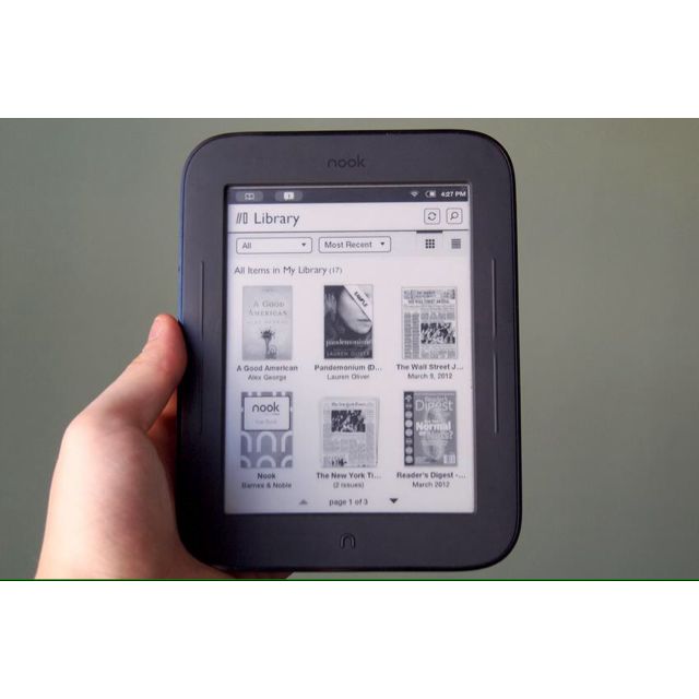 Barnes Noble Nook Simple Touch Ebook Reader Wi Fi Only