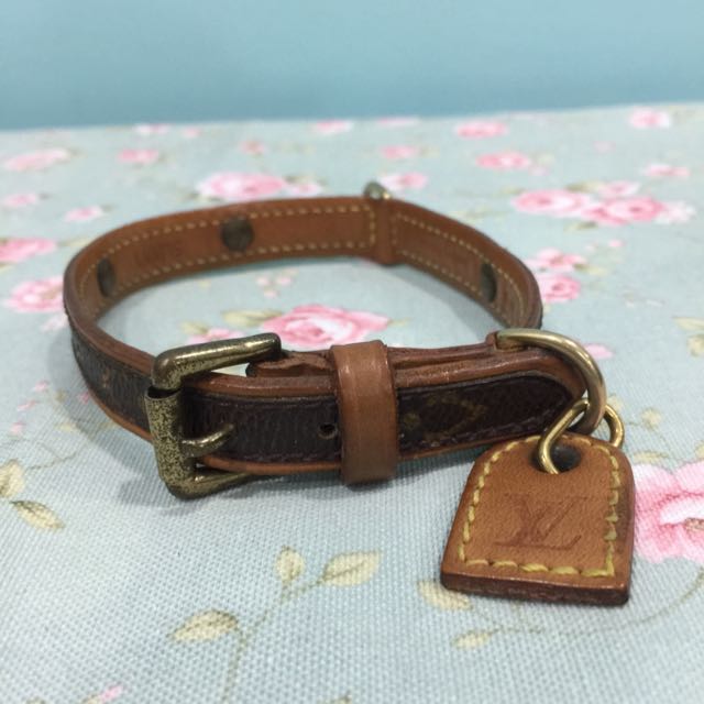 Louis Vuitton Dog Collar and Leash Set 100% Authentic!, Pet Supplies, Homes  & Other Pet Accessories on Carousell