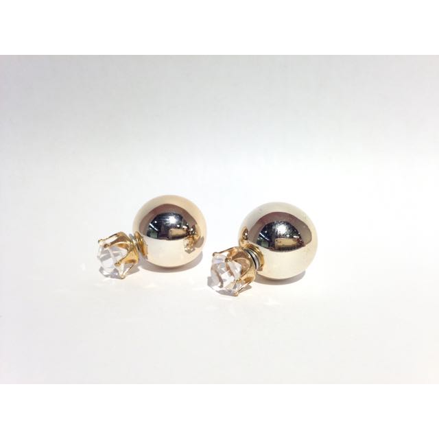 Christian Dior Inspired Earring, Women's Fashion, Jewelry & Organisers