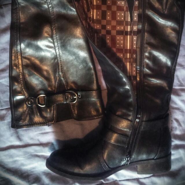 White mountain riding top boots
