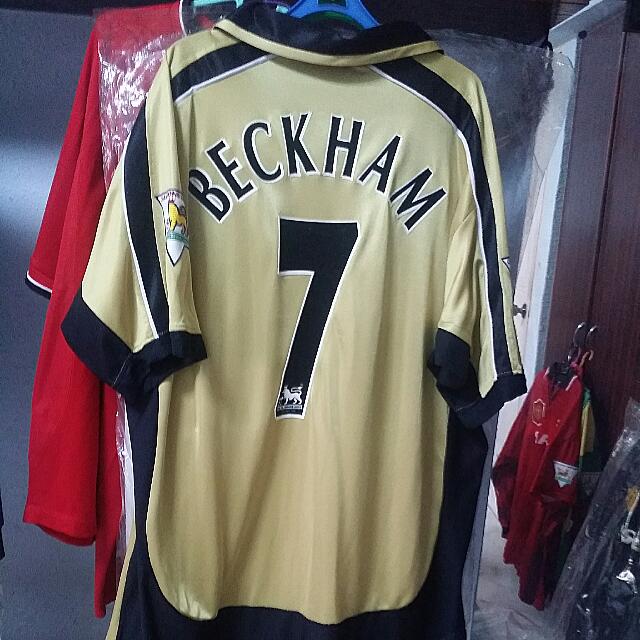 Player Issued Match Worn Jersey Beckham 