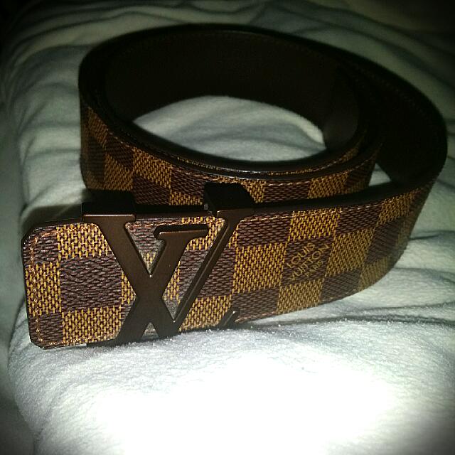 Louis Vuitton Belt Used Size 85 (fits 28 To 32), Luxury on Carousell