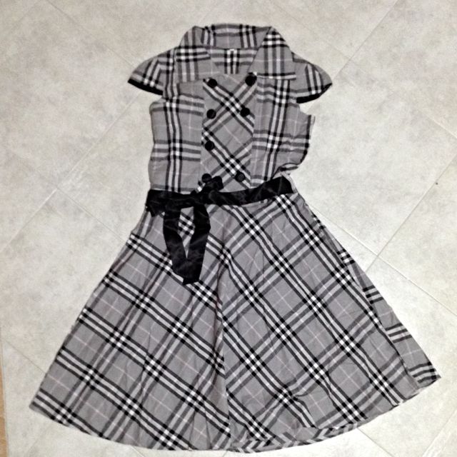 burberry inspired baby dress