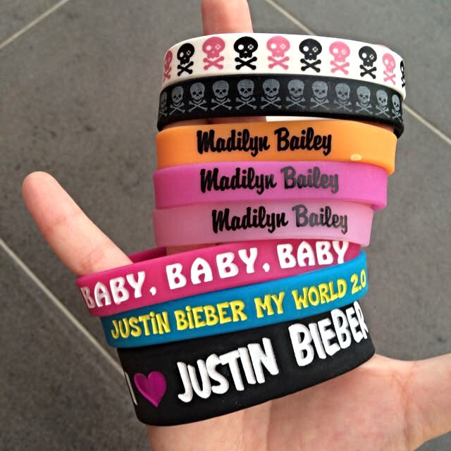 Justin bieber wristband online