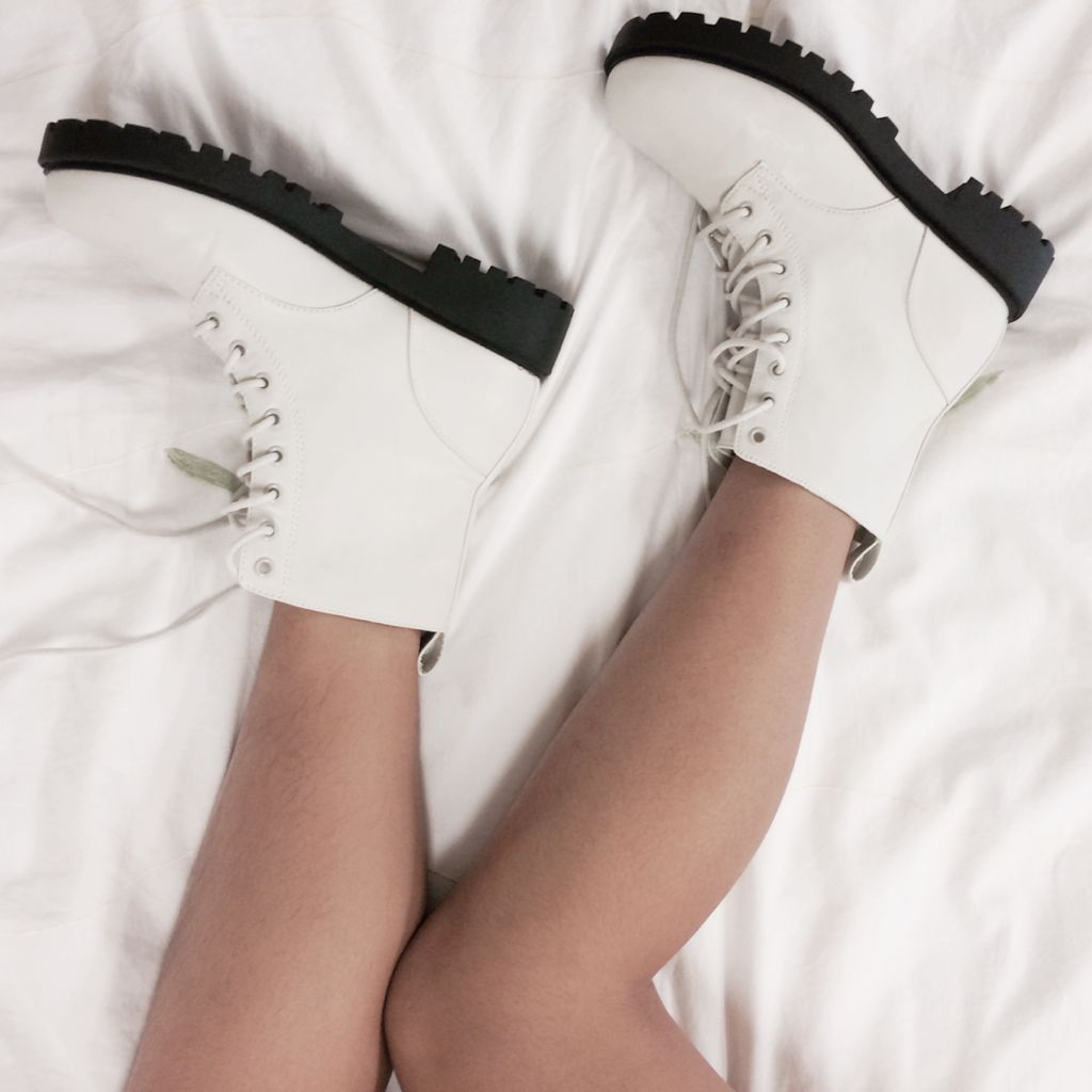 BN H\u0026M White Boots (PRICE REDUCED 