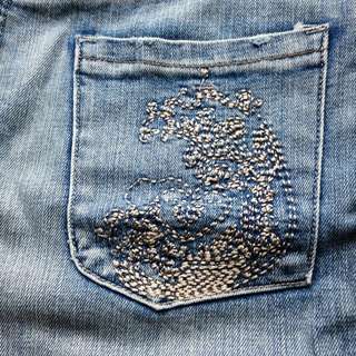 Roxy Wave Denim Skirt