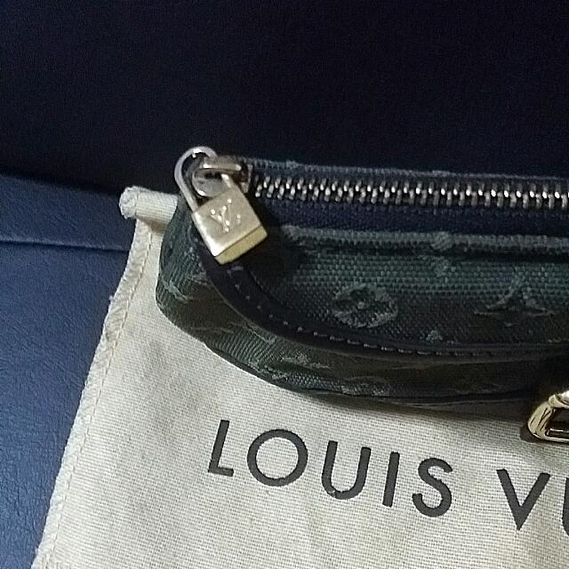 Louis Vuitton Green Khaki Monogram Mini Lin Anne Sophie Pochette