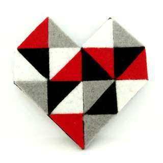 Geometric Heart Brooch I