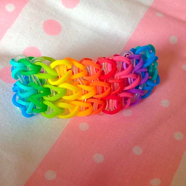 Rainbow Loom: Triple Single Bracelet Tutorial - YouTube