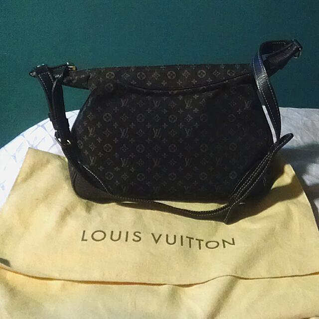 Louis Vuitton Ebene Monogram Mini Lin Boulogne Bag