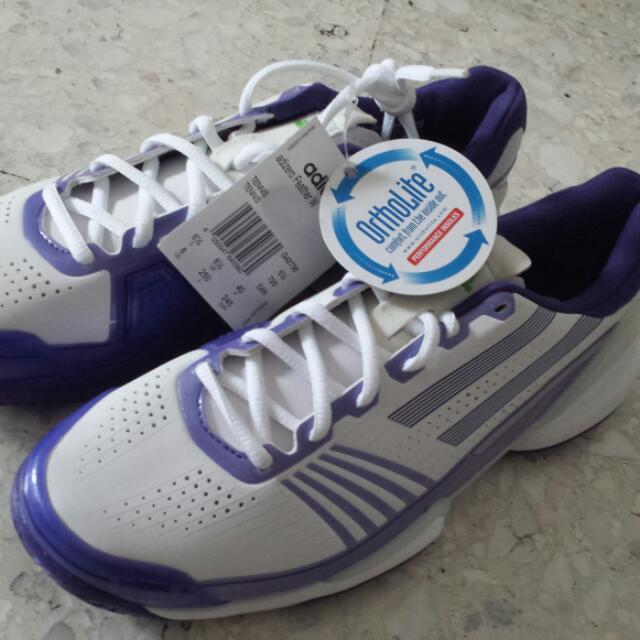 Adidas Adizero Feather Tennis Shoes (Ladies), Sports Equipment, Sports Games, Racket & Ball Sports on Carousell