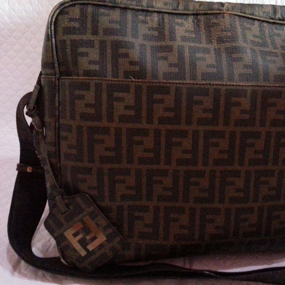 Fendi Brown Leather Sling Bag Luxury On Carousell