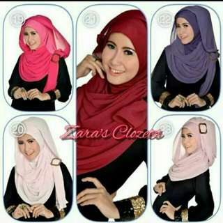 Instant Drappery Shawl With Inner Attached