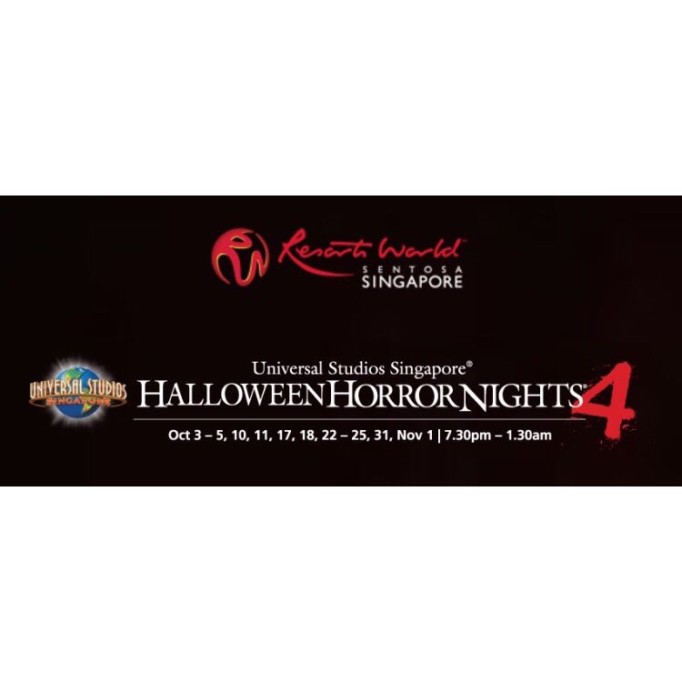 ***pending 2x RWS Halloween Horror Nights 4 Tickets, Tickets
