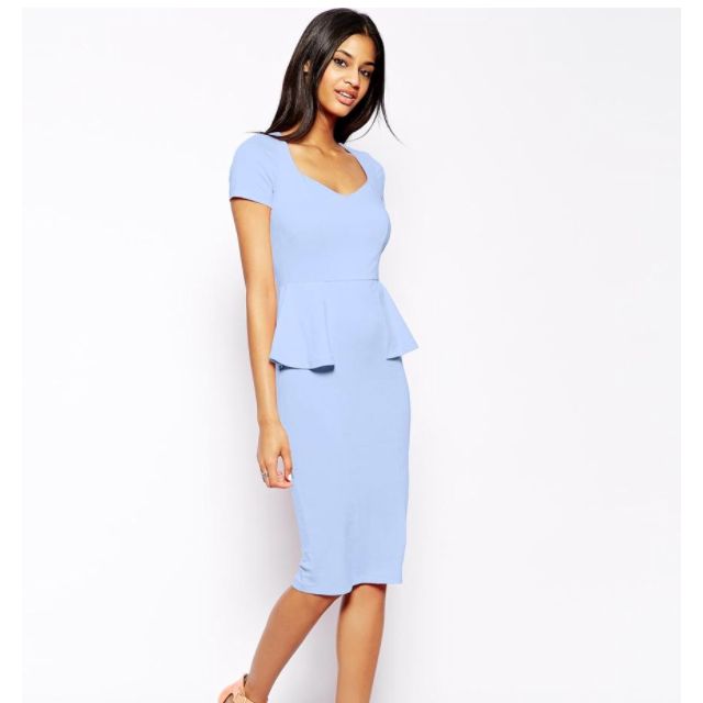 strapless open back dress ASOS knitted peplum dress – Can I Borrow it Babe