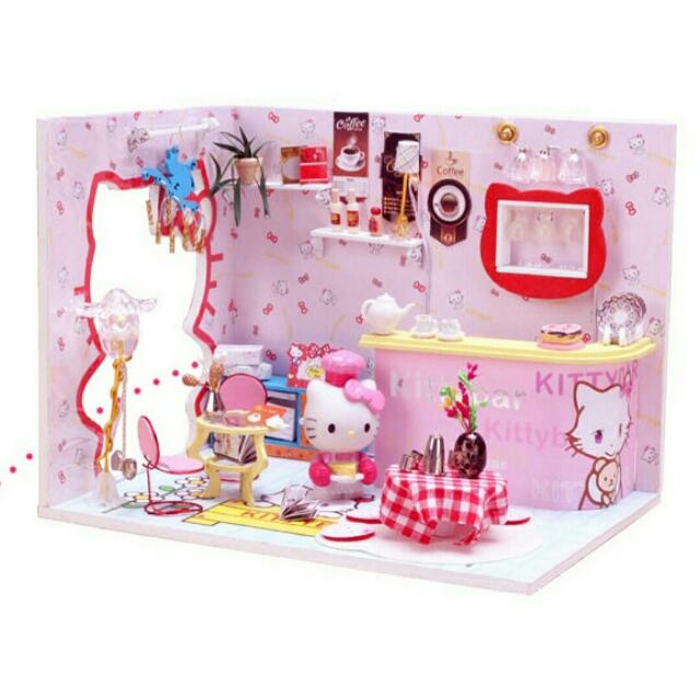 diy miniature hello kitty
