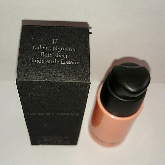 Giorgio Armani Radiant Pigments Fluid Sheer 17 Highlighter Beauty Personal Care Face Face Care On Carousell
