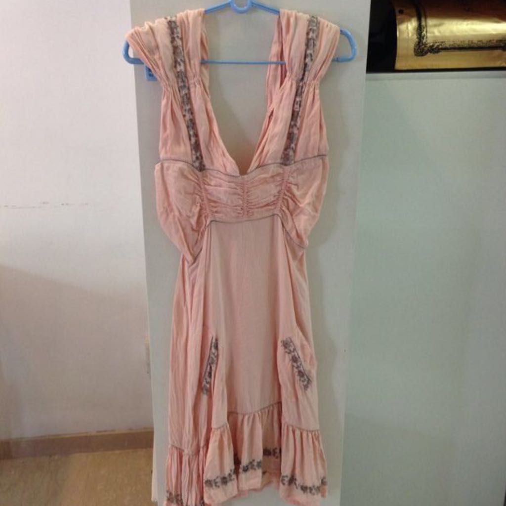 Preloved Australian Designer Alice McCall Peach Dress Is Size 6