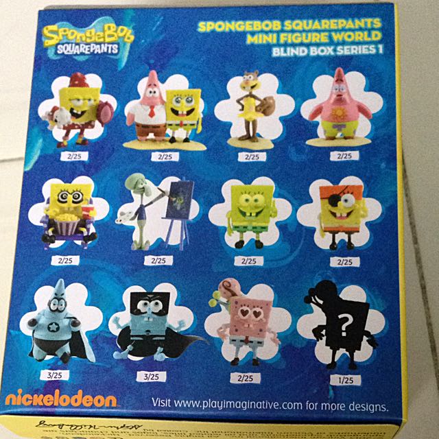 SpongeBob Mini Figure World Blind Box Series 01 - Box of 25