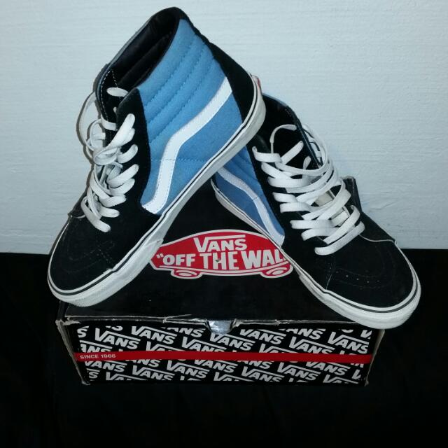 vans high cut blue