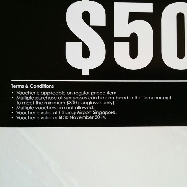 Sunglass Hut Changi Airport, Tickets & Vouchers, Local Attractions