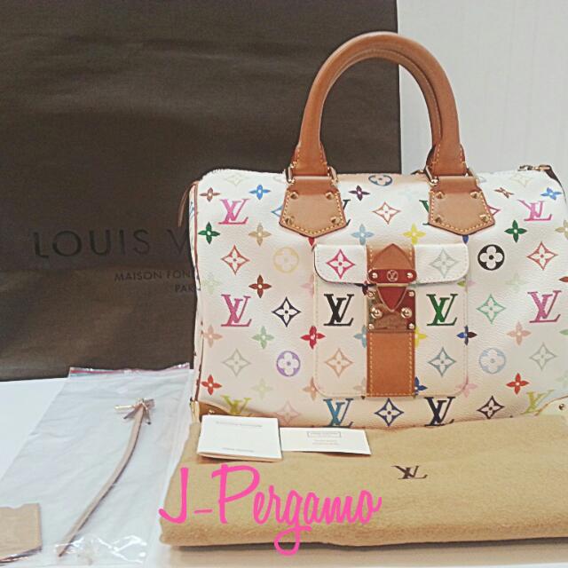 Lv speedy multicolor 30, Luxury, Bags & Wallets on Carousell