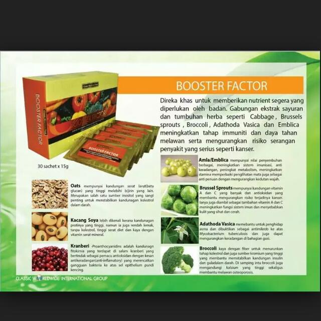 Booster Factor Health Beauty On Carousell
