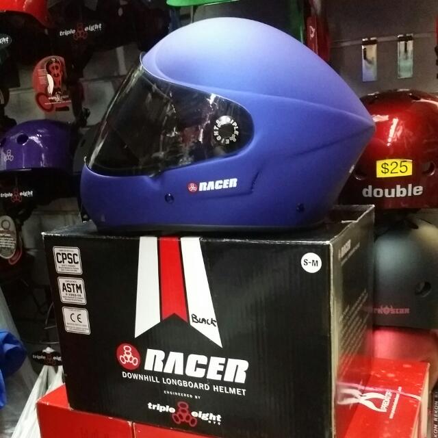 Triple 8 Racer Full Faced Helmet Sports Equipment Bicycles