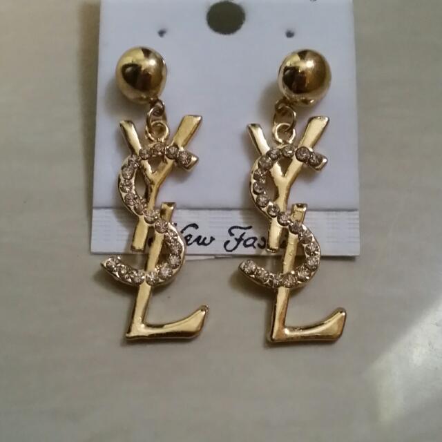 Gold clearance ysl earrings