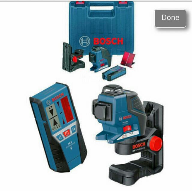 Brand New Bosch Line Laser Gll 3 80 P Lr2 Bs 150 Electronics On Carousell