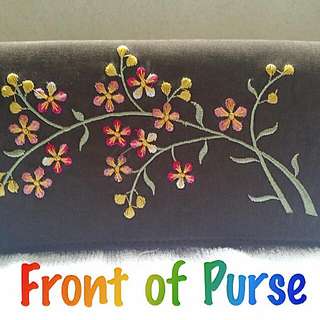 Hand-embroidered Purse