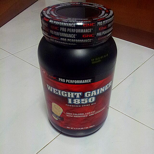 GNC Weight Gainer Protein Powder, Men's Fashion, Activewear on Carousell
