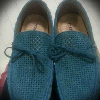Green Loafer Suede Leather Shoe